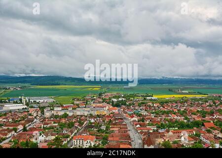 Panorama de Rasnov Banque D'Images