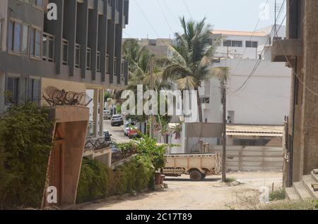 Boom de la construction pétrolière à Dakar, Sénégal Banque D'Images