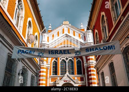 Brasov, Roumanie - 24 juillet 2019 : Synagogue Beth Israel Banque D'Images