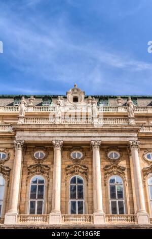 Détails du château de Buda à Budpaest, Hongrie Banque D'Images