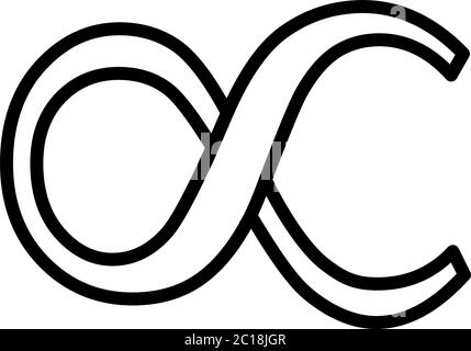 L'icône de la ligne de débordement dans un style plat vecteur pour l'APP, l'ASSURANCE-CHÔMAGE, sites Web. Icône noire Vector Illustration Illustration de Vecteur