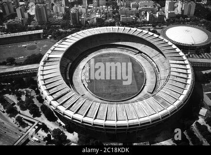 Rio de Janeiro-Brésil 15 juin 2020, stade de football Maracanã, qui a 70 ans le 16 juin 2020. L'un des plus célèbres football Banque D'Images