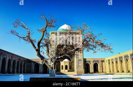 Mosquée Kalyan cour à Boukhara, Ouzbékistan Banque D'Images