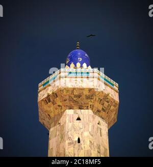 Minaret de la Mosquée Touba, centre du Mouridisme et lieu funéraire Cheikh Amadou Bamba Sénégal Banque D'Images