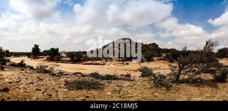 Peintures rupestres Laas Geel, Hargeisa, Somalie Banque D'Images