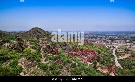 Site archéologique de Takht-i-Bhai Parthian et monastère bouddhiste Pakistan Banque D'Images