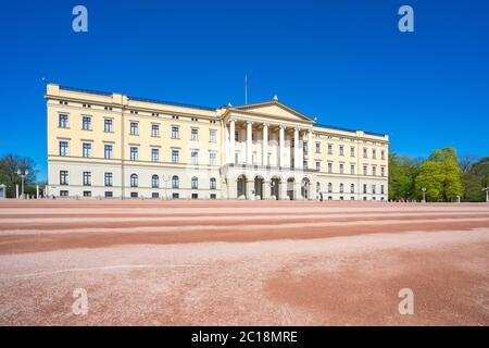 Oslo le Palais Royal site d'Oslo, Norvège Banque D'Images