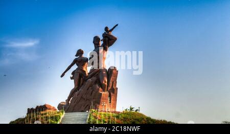 Monument de la Renaissance africaine, Dakar, Sénégal Banque D'Images