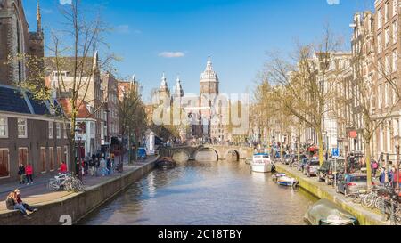 La basilique Saint-Nicolas à Amsterdam, pays-Bas Banque D'Images