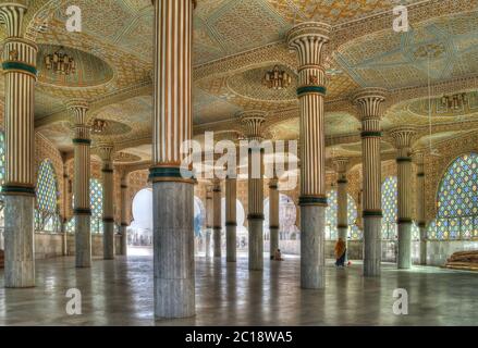 Iinor de la Mosquée Touba , centre du Mouridisme et lieu funéraire Cheikh Amadou Bamba - 17.11.2012 Touba, Sénégal Banque D'Images