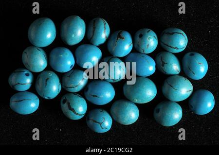 Howlite bleu turquoise Gem Stone Banque D'Images