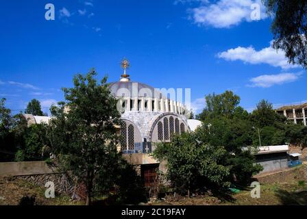 Église de notre-Dame Marie de Sion à Axum, en Éthiopie Banque D'Images