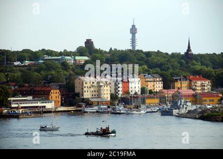 Suède, Stockholm, la vieille ville et le musée Vasa Banque D'Images