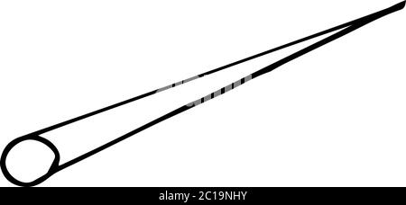 Isolé sur fond blanc dessin comète, dessin à la main, vecteur Illustration de Vecteur