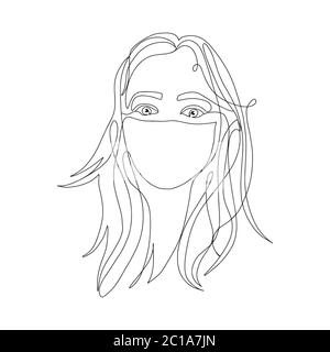 femme beauté minimaliste, illustration vectorielle Illustration de Vecteur