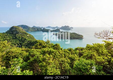 Vue en grand angle Mu Ko Ang Thong Banque D'Images