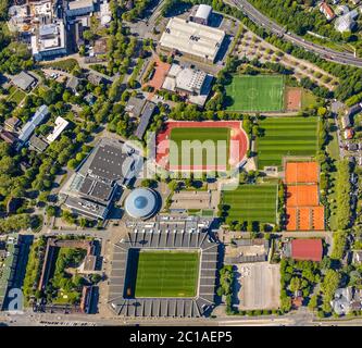 Photographie aérienne, Vonovia Ruhrstadion à Castrober Straße, stade de football, Bochum, région de la Ruhr, Rhénanie-du-Nord-Westphalie, Allemagne, Arena, Bundesliga St Banque D'Images