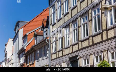 Maisons à colombages dans le centre de Schwerin, en Allemagne Banque D'Images