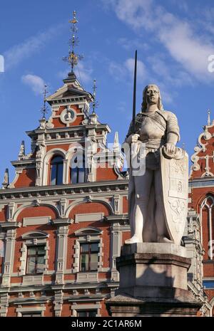 Maison des Têtes Noires à Riga Banque D'Images