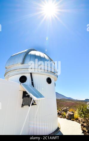 Les télescopes de l'Observatoire astronomique du Teide Banque D'Images