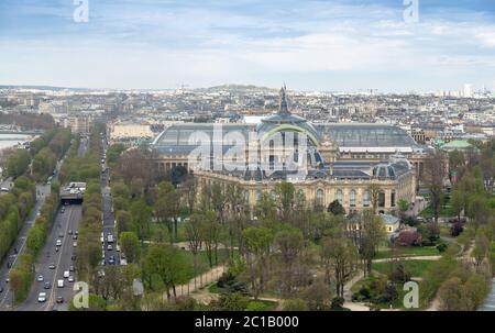 Vue de dessus de la grande roue de la Roue de Paris Banque D'Images