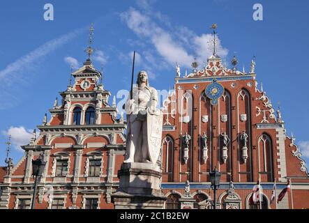 Maison des Têtes Noires à Riga Banque D'Images