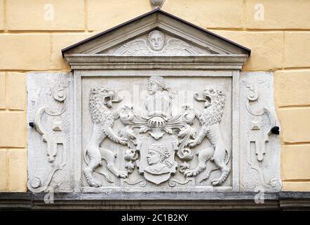 Porte de la Confrérie des points noirs à Tallinn Banque D'Images