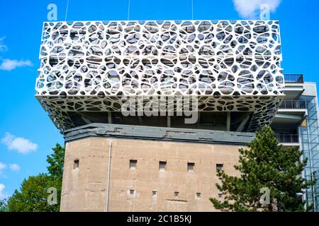 Le nouveau Centre de création BASF dans un ancien bunker de Ludwigshafen/Allemagne Banque D'Images