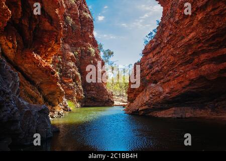 Simpsons Gap près d'Alice Springs en Australie Banque D'Images
