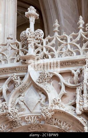 France, Ain (01), Bourg-en-Bresse, monastère royal de Brou restauré en 2018, chef d'oeuvre du gothique flamboyant, église saint Nicolas de Tolentino, Banque D'Images