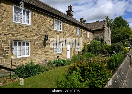 Village de peste d'Eyam dans le Derbyshire pendant le confinement du coronavirus 2020 Banque D'Images