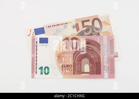 Billets en euros Banque D'Images