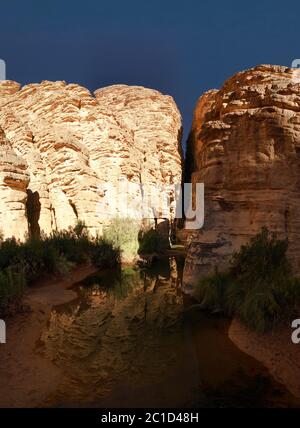 Formation rocheuse de Bizzare à Essendilene, parc national de Tassili nAjjer, Algérie Banque D'Images