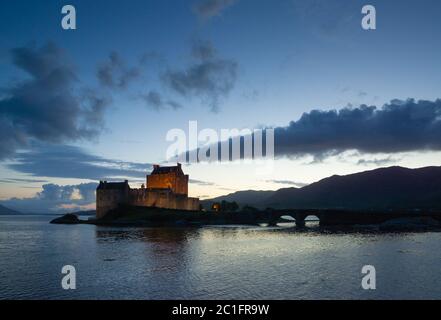 Le Château d'Eilean Donan en Ecosse Banque D'Images