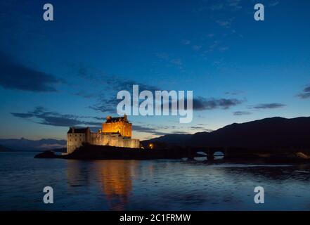 Le Château d'Eilean Donan en Ecosse Banque D'Images