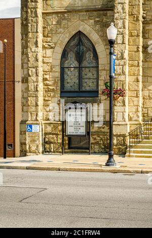 Première église luthérienne évangélique, 1401, 12e Avenue, Altoona, PA Banque D'Images