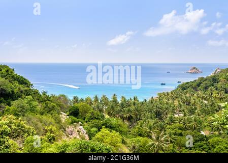 High angle view à Koh Tao Banque D'Images