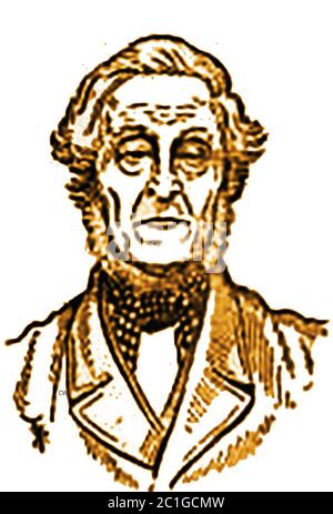 Un portrait rare du coachman Thomas Layfield de King's Arms Inn, Leeds, Royaume-Uni (né le 1800 janvier est mort en 1881). Il a conduit la chaise de Chevrolet pour le duc de Northumberland, la plupart des entraîneurs du nord de l'Angleterre. Il avait le privilège d'être le dernier coachman sur la route, conduisant le 'Wellington' et a pris sa retraite d'un homme respecté et riche. Banque D'Images
