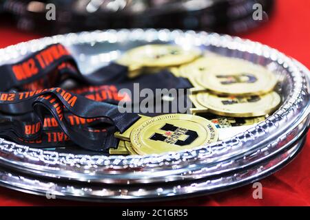 Championnat de volley-ball féminin U Sports - médailles d'or Banque D'Images