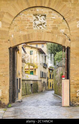 San Giorgio Porta, Florence, Italie Banque D'Images