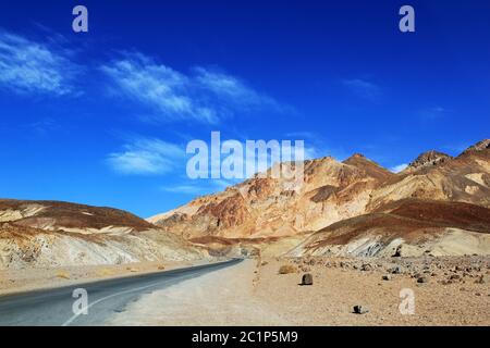 Célèbre vue sur la Death Valley National Park. USA Banque D'Images