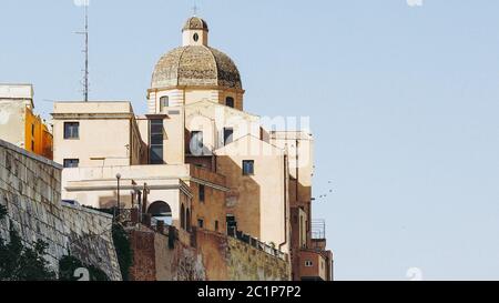 Casteddu (quartier du château de sens) à Cagliari Banque D'Images