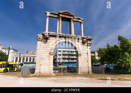 Arche d'Hadrien,Arche d'Hadrien,porte d'Hadrien, porte d'Hadrien,Athina,Grèce,Europe Banque D'Images