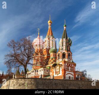 Cathédrale St basilics, sur la Place Rouge à Moscou Banque D'Images