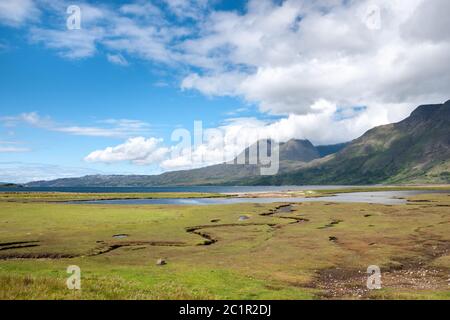 Beinn Alligin Moutian Scotlandf Highlands Banque D'Images