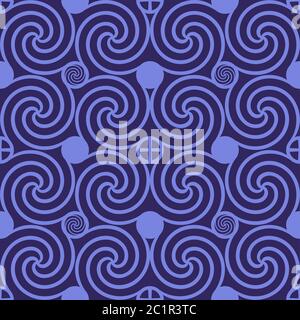 Motif violet tourbillon sans couture Illustration de Vecteur