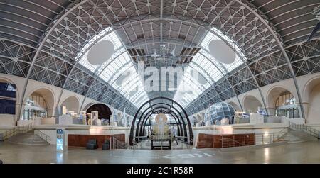 Moscou, Russie - 28 novembre 2018 : intérieur du pavillon spatial du VDNH Banque D'Images