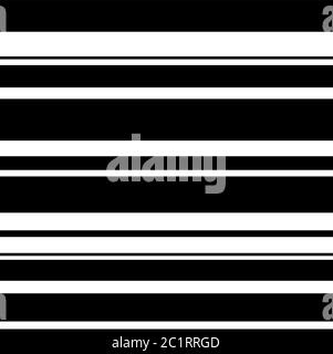 lignes parallèles de motif noir vectoriel blanc sans couture Illustration de Vecteur