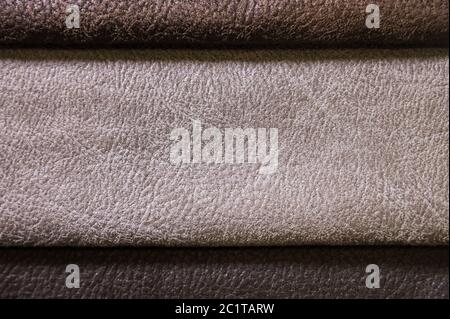 Échantillons de tissus colorés et lumineux de meubles et de tissus d'ameublement. Gros plan d'une palette de textiles abstraits rayures de di Banque D'Images