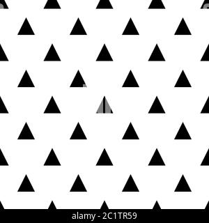 motif géométrique noir vectoriel blanc sans couture Illustration de Vecteur